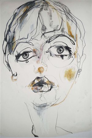 Giulia Biasini rho 1992 “Autoritratto”_5 2016 pastello a olio e grafite su...
