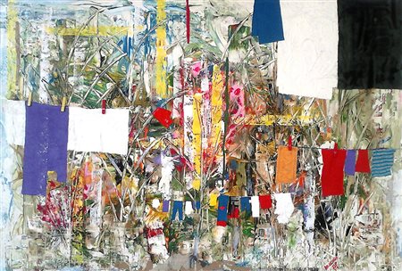 Franco Baldessari Roncegno Terme 1953 St(e)nding Ovation 2016 mista 70x100...