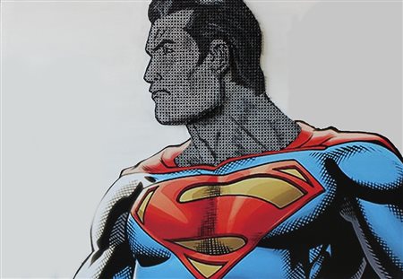 Drill Monkeys Borgomanero 1983 Superman 3D 2016 Acrilico su viti 82x120