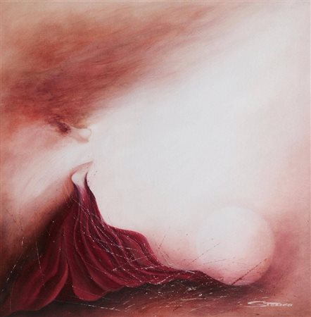 Gianna Stomeo Martano 1959 Donna 2016 olio su tela 50x50