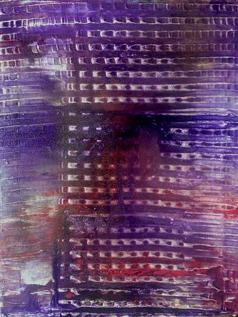 Natalia Arkharova Mosca 1986 Purple 2016 stucco, resina colorata 70x50
