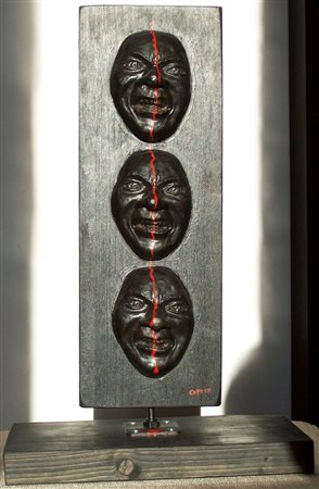 capece picerno 1954 Infiltrazione 2016 Terracotta su legno dipinti ad...
