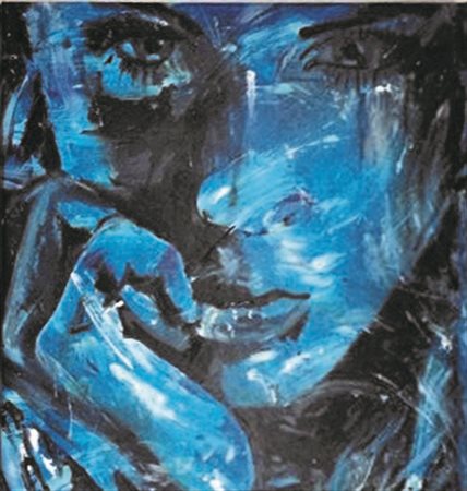 Massimiliano Zerbini Venezia 1972 Color of face n°3 2015 Acrilico su ecopelle...