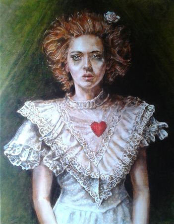 Sebastian de Gobbis Beyrut 1971 Cuore di pezza 2015 Olio su tela 78,5x62,5...