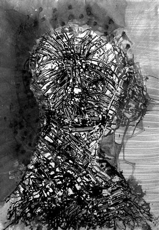 BOB MONEY STUTTGART 1965 ashes of an artist 3 2015 dripping on paper 100x70...