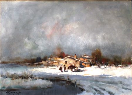 Ivan Karpoff Russia 1898 Senza titolo Olio su tela 50x70