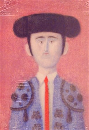 BUENO ANTONIO (Berlino 1918 - Firenze 1984) "Torero" 1978 Olio su masonite...