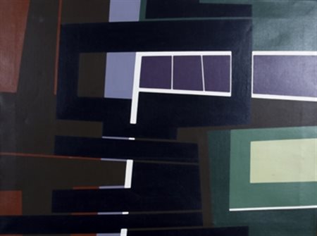 NATIVI GUALTIERO (Pistoia 1921 - Siena 1999) "Laus stultitiae" 1971 Tempera...