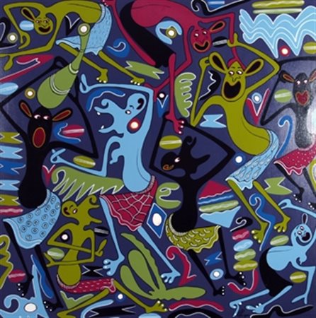 LILANGA GEORGE (Tanzania 1940 - Tanzania 2005) "Wewe ndio mwanangu nikupe...