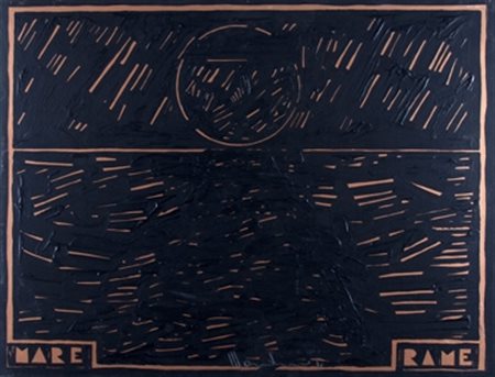 MONDINO ALDO (Torino 1938 - Torino 2005) "Senza titolo" 1980 Tempera su carta...