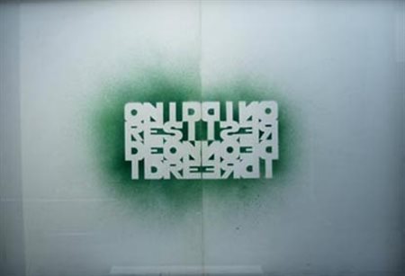 BOETTI ALIGHIERO (Torino 1940 - Roma 1994) "Ordine e disordine" Pochoir su...