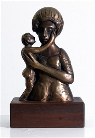 BRINDISI REMO (Roma 1918 - Lido di Spina 1996) "Maternità" 1984 Scultura in...