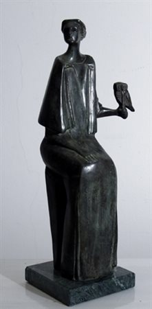 NICOLI CLAUDIO (San Giovanni in Persiceno 1958) "Atena" Scultura in bronzo...