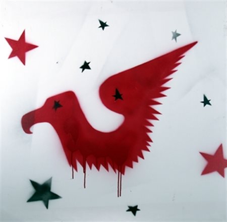 ANGELI FRANCO (Roma 1935 - Roma 1988) "Aquila Americana" 1974 Smalto su tela...