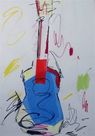 CHIARI GIUSEPPE (Firenze 1926 - Firenze 2007) "Senza titolo" Tecnica mista su...