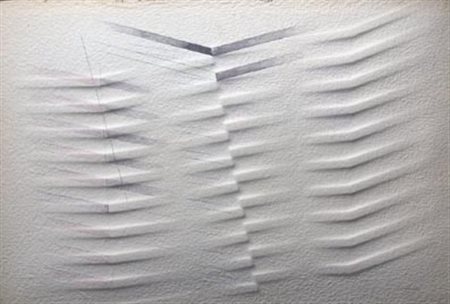 BONALUMI AGOSTINO (Vimercate 1935) "Senza titolo" 1985 Carta estroflessa cm....