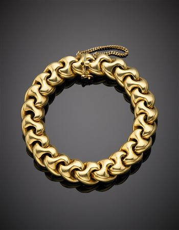 Bracciale a maglia modulare in oro giallo g. 69,20. Punzonato 2 BO Gold...