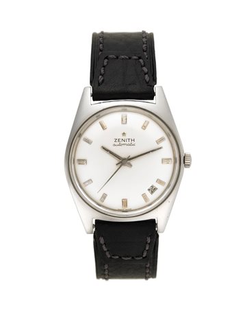 ZENITH Orologio da polso da uomo in acciaio Anni 80 Quadrante, movimento e...