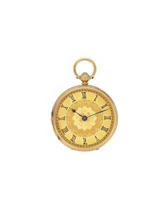 ANONIMO, INGHILTERRA Orologio da tasca da uomo in oro 18K Epoca seconda met‡...