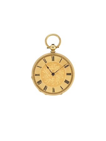 ANONIMO Orologio da tasca da uomo in oro 18K Epoca seconda met‡ sec. XIX...