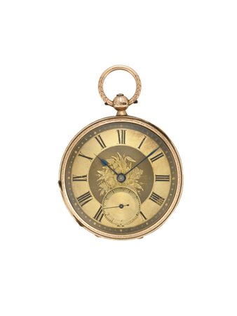 JOHN FORREST, LONDRA Orologio da tasca da uomo in oro 9K Epoca seconda met‡...