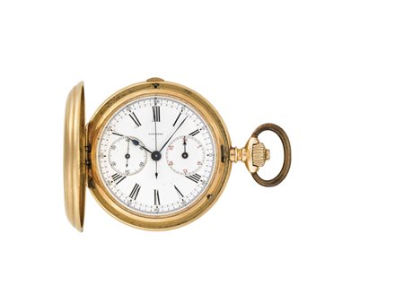 LONGINES Orologio da tasca da uomo in oro 18K, con cassa savonnette Anni '20...