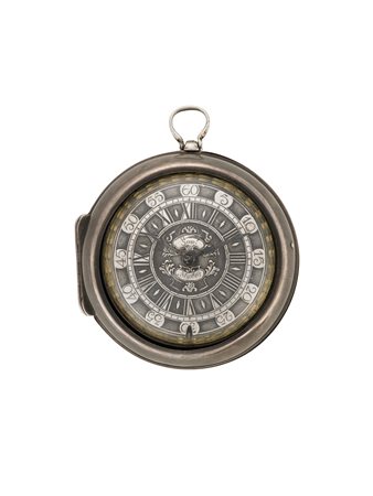 SAM STOKES Orologio da tasca da uomo in argento, con controcassa Epoca met‡...