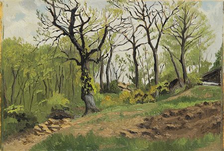 Amos Nattini (Genova 1892 - Parma 1985) "Verdi tenerelli alla Silva" 7 Maggio...