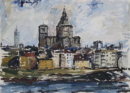 Giovanni Colombo da Busnago (Busnago 1908 - Gaggiano 1972) "Scorcio...