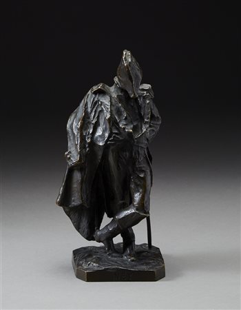 Giuseppe Domenico Grandi (Ganna 1843 - 1894) "Il maresciallo Ney" scultura in...