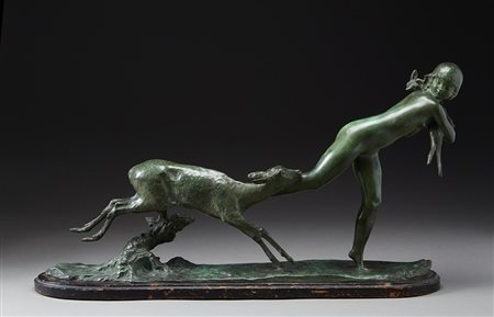 Ary Jean LÈon Bitter (Marsiglia 1883 - Parigi 1973) "Fuga dal cerbiatto"...