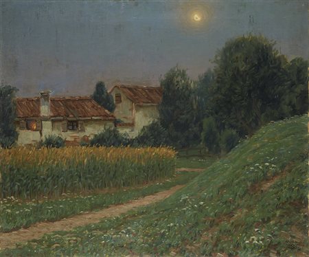 Teodoro Wolf-Ferrari (Venezia 1876 - San Zenone degli Ezzelini 1945) "Scorcio...