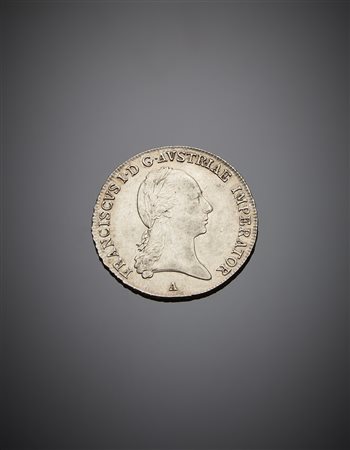 AUSTRIA. Francesco I (1806-1835). Mezzo tallero 1824/A. KM 2153. AG....