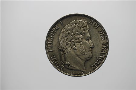 FRANCIA. Luigi Filippo (1830-1848). Da 5 franchi 1848/A. KM 749/1. AG. Lievi...