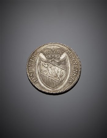 SVIZZERA. Bern. Da 4 franchi 1835. KM 199. AG. Raro. qSPL