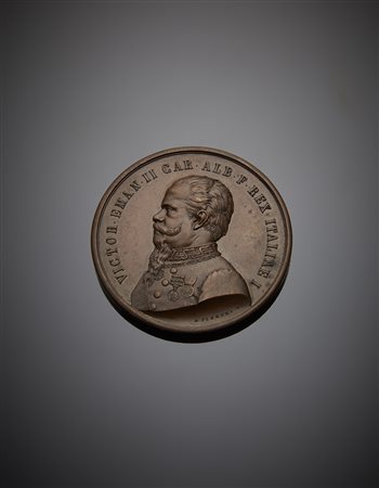 MEDAGLIE. Vittorio Emanuele II. Medaglia 1861. AE, mm 52,5. qSPL