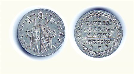 BOLOGNA - Pio VII - Grosso 1816 - A XVI - Pag. 95. Conservazione: SPL/FDC