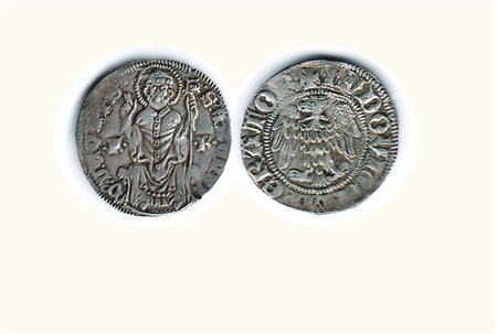 COMO - Franchino I Rusca (1327-1335) - Grosso a nome di Ludovico il Bavaro;...