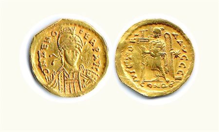 COSTANTINOPOLI - Zeno (474- 491) - Solido - I; D/ Busto elmato di fronte; R/...