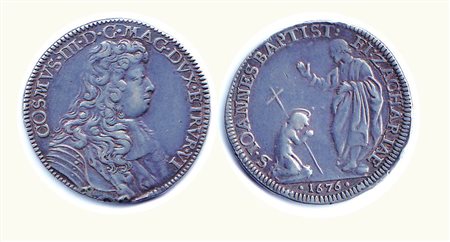 FIRENZE -Cosimo III de Medici (1670-1723) - 1/2 Piastra; D/ Busto corazzato;...