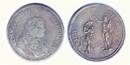 FIRENZE - Cosimo III - Piastra 1676 - MIR 326/3. Metallo: AR - Conservazione:...
