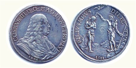 FIRENZE - Cosimo III - Piastra doppia data; D/ 1680; R/ 1681 - Busto senile....