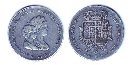 FIRENZE - Regno d'Etruria - Dena 1807. Metallo: AR - Conservazione: q.BB