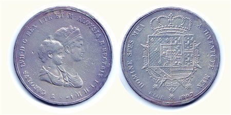 FIRENZE - Carlo Ludovico di Borbone (1803-1807) - Dena 1807 II tipo...