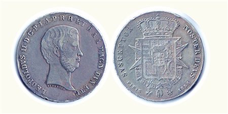 FIRENZE - Leopoldo II - Francescone 1858. Metallo: AR - Conservazione: BB+/q.SPL