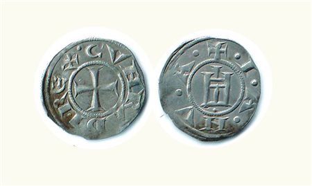 GENOVA - Repubblica (1139-1339) - Grosso da 4 Denari; D/ Castello, sotto,...