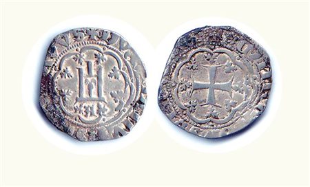 GENOVA - Nicola Guarco (1378-1383) - Grosso; D/ Castello in cornice d'archi;...