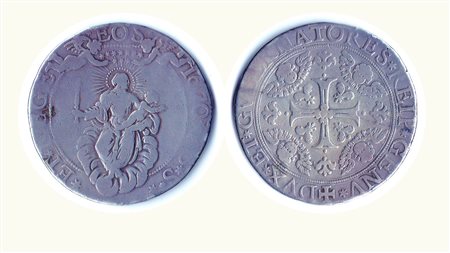 GENOVA - Dogi Biennali - Scudo largo 1670. Rarità: R - Metallo: AR -...
