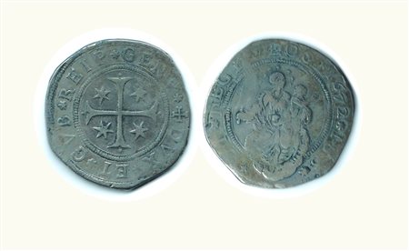 GENOVA - Dogi Biennali - Scudo stretto 1672*I-S-S*; D/ Croce inquartata da 4...