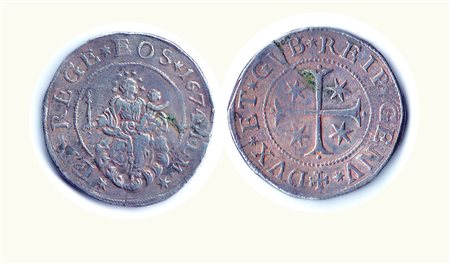 GENOVA - Dogi Biennali - Scudo stretto 1674. Metallo: AR - Conservazione: BB+